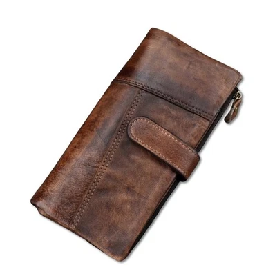 Portefeuille – Porte-Cartes – Cuir Véritable Fait Main – Cartes Bancaires - Photo 1/4