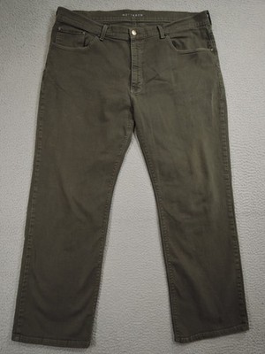 Mott & Bow Jeans Mens 42x32 Green Mercer Straight Stretch Denim Coastal