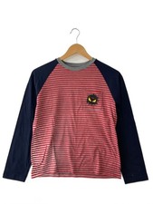 FENDI Long Sleeve T Shirt Monster Bag Bugs Cotton RED Stripe akuxv 001