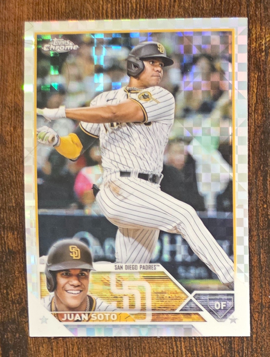 2023 Topps Chrome Juan Soto #100 X-Fractor San Diego Padres