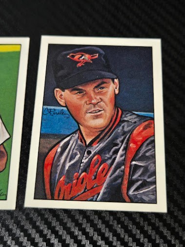 Lot of (3) 1990 Bowman Art Inserts - Olson, Davis, Clark image 4