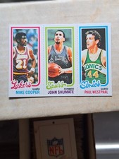 1980 TOPPS PANEL #137 MICHAEL MIKE COOPER ROOKIE CARD RC LAKERS HOF