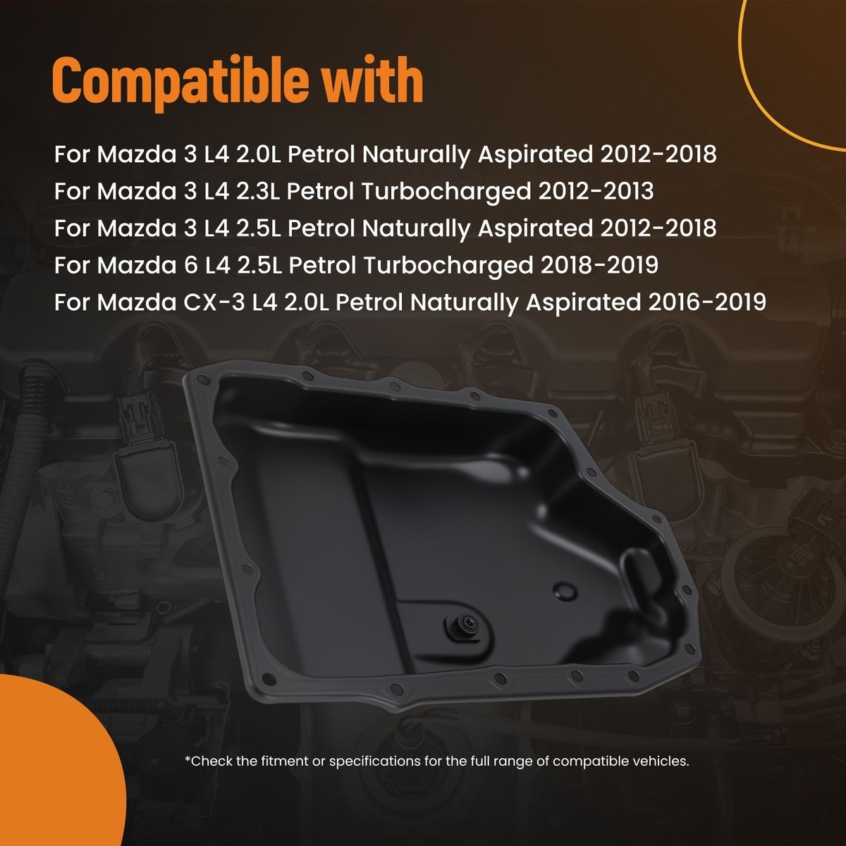 Automatic Transmission Oil Pan for Mazda 3 CX-3 2012-2019