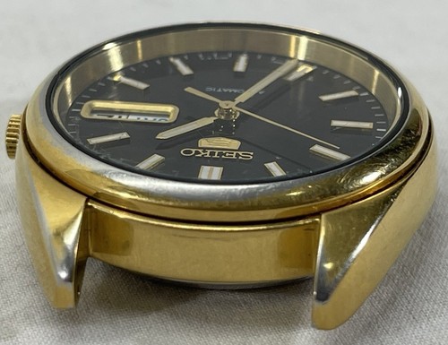 Seiko 5 Automatic 7S26-0430 A4 Black 21 Jewels 7S26B - No Band - Works - Picture 4 of 12
