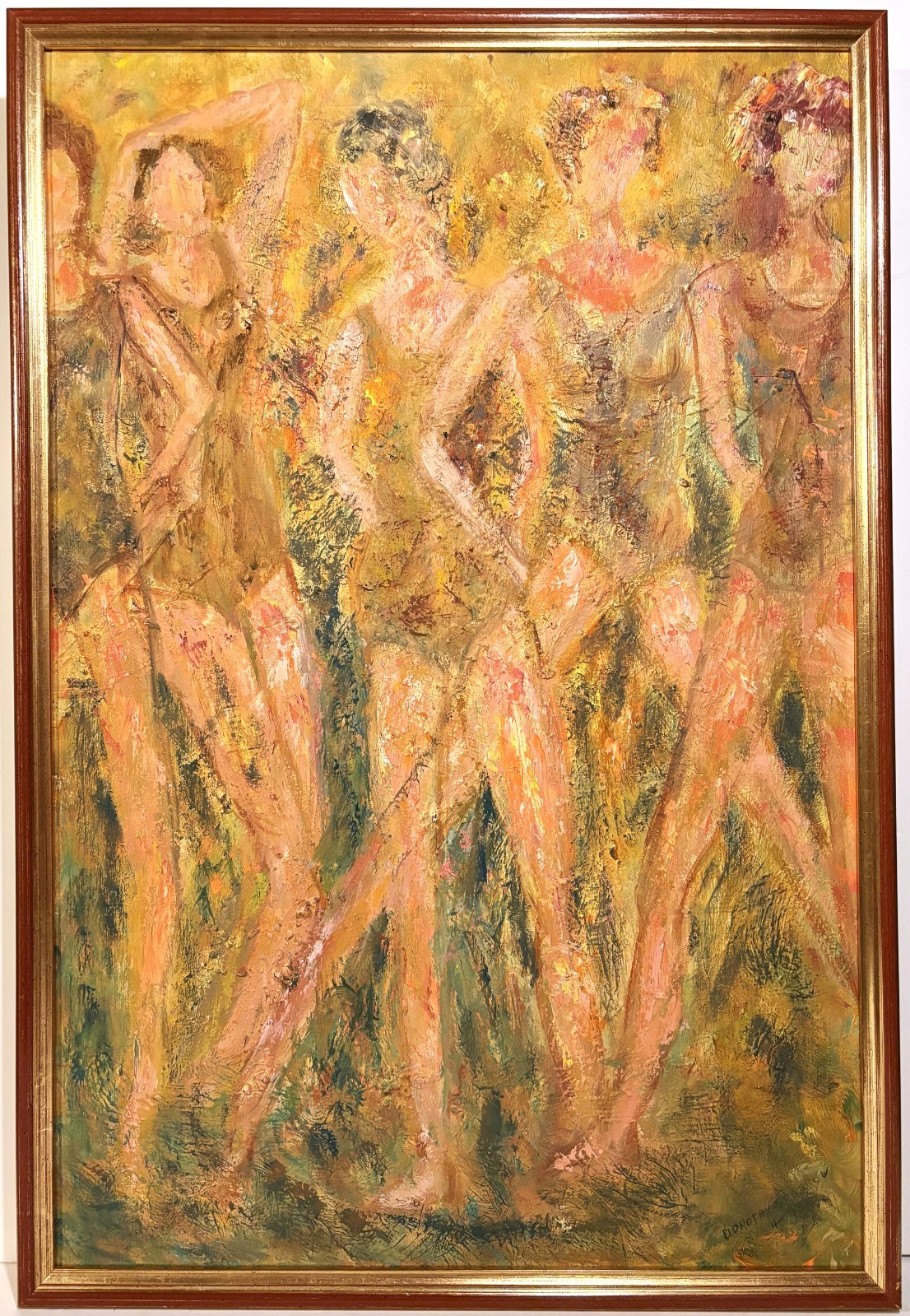 Original vintage paintings for a gallery wall