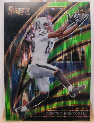 2025 Panini Select Dont'e Thornton Jr. No. 206 Green Prizm /699 RC