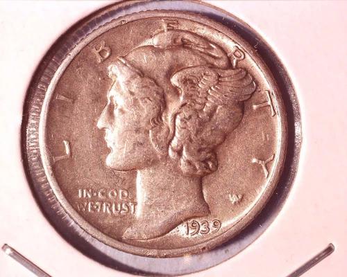 1939-D Mercury Head Silver Dime_ XF** 629-5