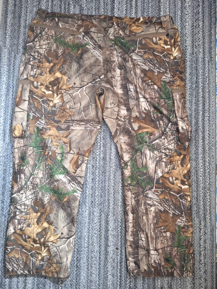 Realtree Scent Control Waterproof Hunting Pants Mens XXL 44x30 Windproof Outdoor - Image 2 of 4