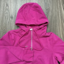 ATHLETA Cozy Karma 1/4 Zip Hoodie Pullover Women  s Small Electric Fuchsia 632053