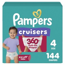 Pampers Diapers - Cruisers 360 - Size 4, 144 Count, 360