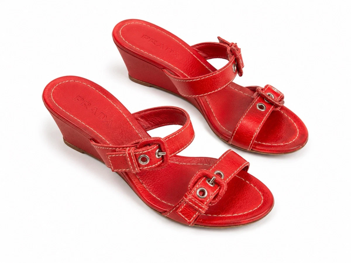 PRADA Red Sandals for Women for sale | eBay