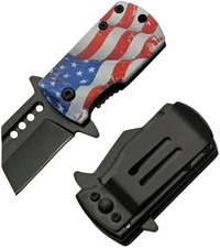 Rite Edge Money Clip Assisted Folding Knife 1.5" Stainless Blade Aluminum Handle