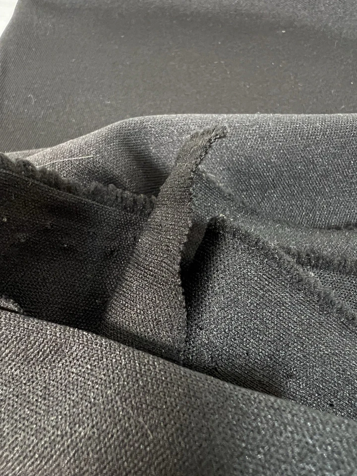 Solid Black Knit Polyester Fabric 3/4 Yard 64" Wide Unbranded Smooth Med Wt - Image 4 of 4