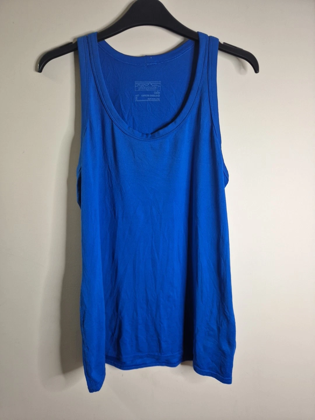 Patagonia Women's Blue Base Layer Soze Small Sleeveless Tank Top VGC