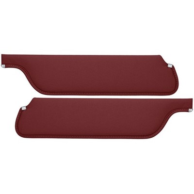TMI Sun Visor 66 Correct Dark Red Pair Convertible Mustang 1965-1966