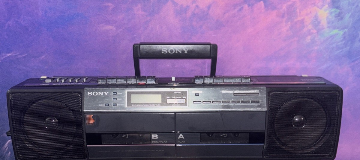 Vintage Sony Sound Rider Cfs-w501 Radio Boombox Cassette Stereo