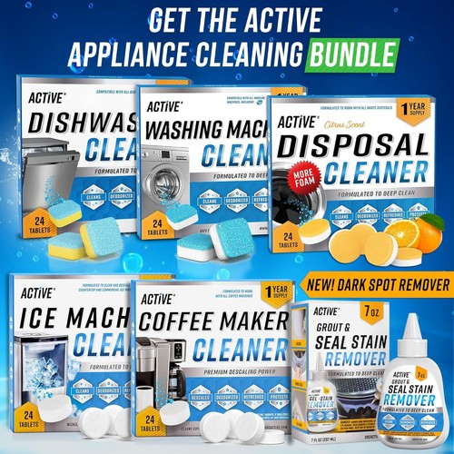 ACTIVE Ice Machine Cleaner Maker Descaler - 24 Clean Tablets Compatible with... - Picture 7 of 7