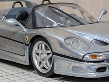 Hot Wheels Ferrari F50 1/18 Diecast Chrome Silver Millennium Edition From japan