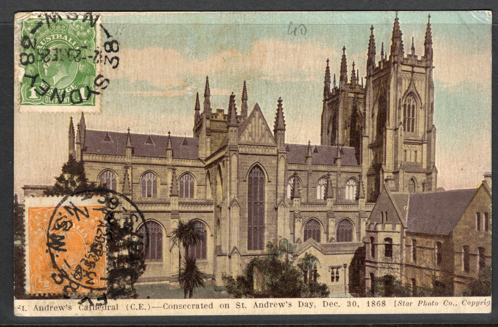 AUSTRALIA 1925 PICTURE POST CARD TO ALGIERS, AFRICA