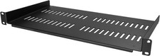 1U Server Rack Shelf - Vented Rack Mount Cantilever Tray for 19" Network Rack