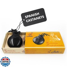 Jale Pollopas Flamenco Spanish Castanets - Black Plastic Casta ue