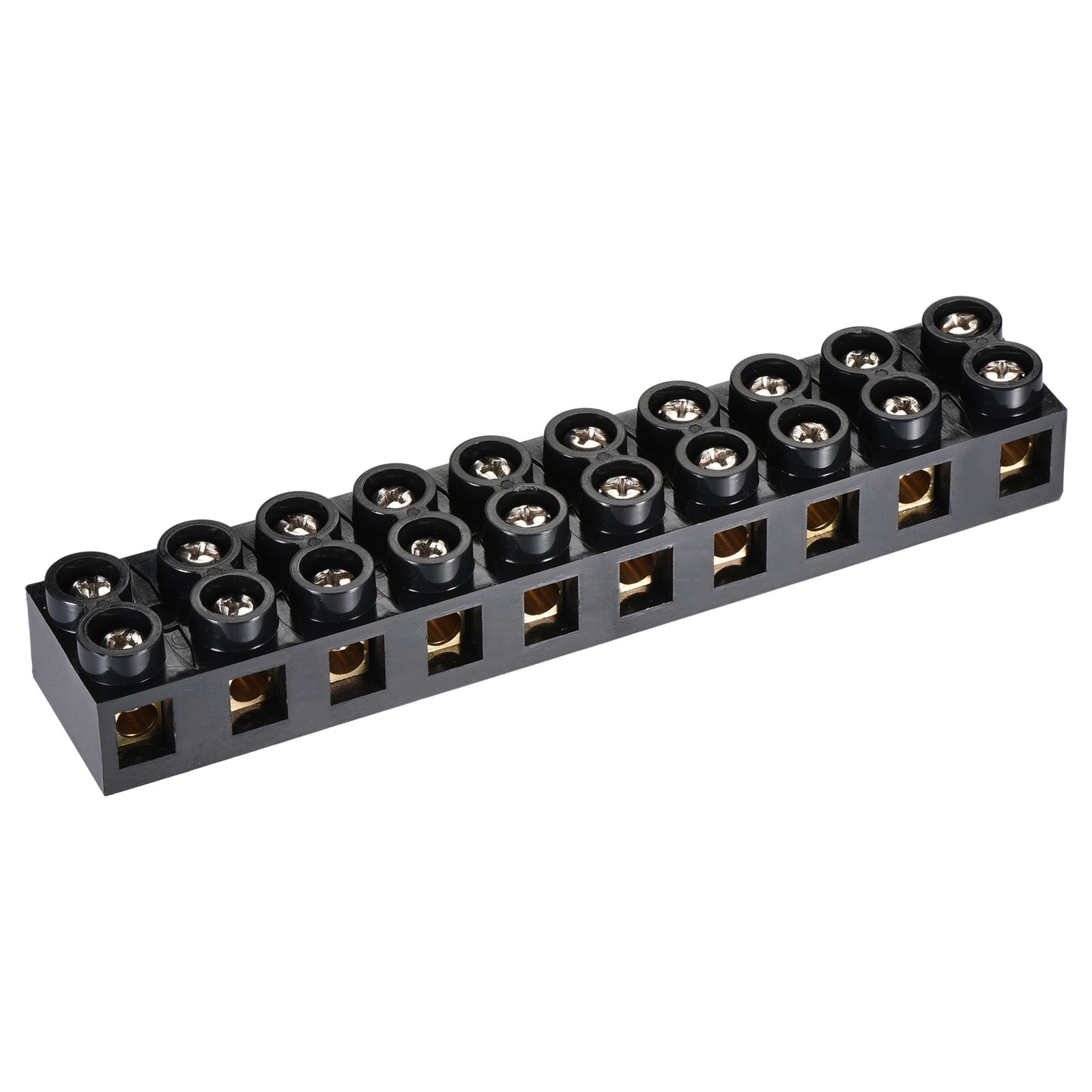 Terminal Blocks 500V 60A Dual Row 10Positions Screws Electric Barrier Strip