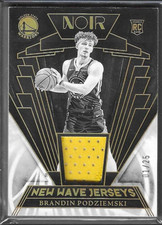 2023 Noir PRIME New Wave JSY Relic BRANDIN PODZIEMSKI /25 RC Rookie Jersey