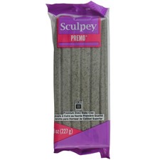 Sculpey Premo: Gray Granite - 8oz Bar, Polymer Oven-Bake Clay, Non-Toxic