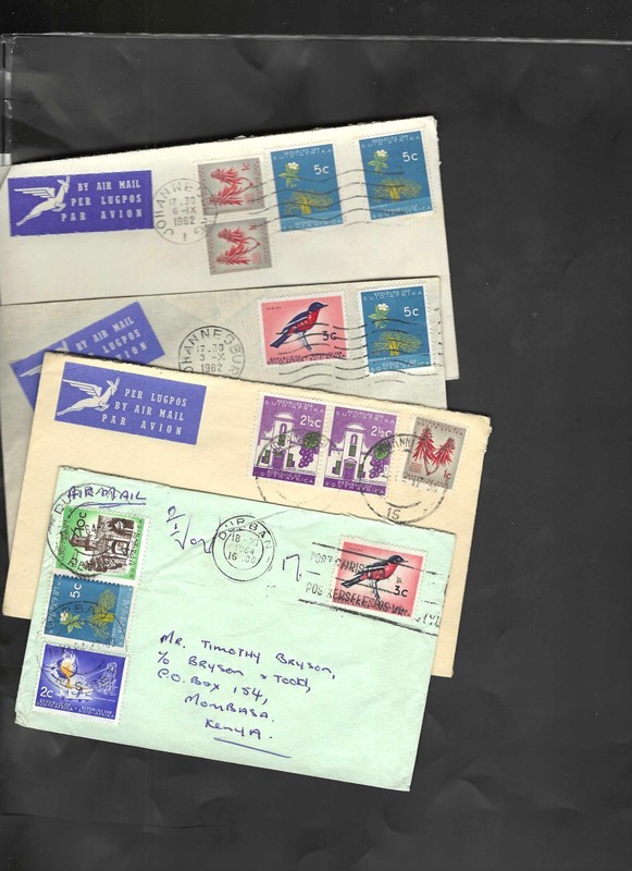 SOUTH AFRICA-COVERS-FDC-LOT OF 24-CACHETS-CANCELS!!-#37