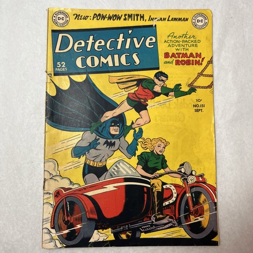 Seltene Detective Comics #151 Batman! 1. Pow Wow Schmied! DC 1949 Golden Age! - Bild 1 von 15