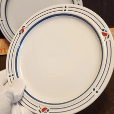 Set of 4 Vintage Macys The Cellar Japan ROSEBUD Salad Desert Luncheon Plate 7”