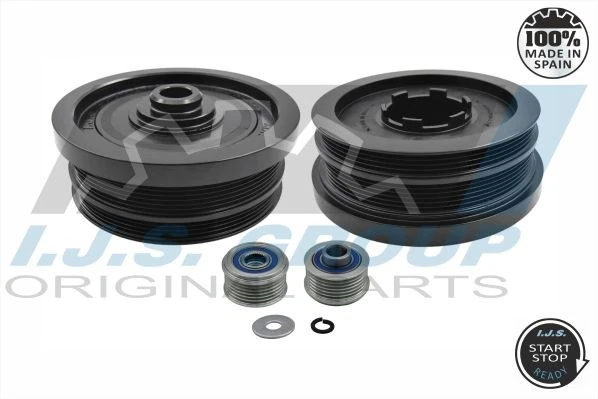 RIEMENSCHEIBENSATZ KURBELWELLE 17-1034KIT B FÜR BMW 5/E60/E61 X3/E83 M47D20 2.0L - Bild 2 von 4