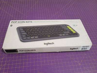 Logitech POP Icon Keys Bluetooth Tastatur Graphite/Lime AZERTY Offen     _0.68_5