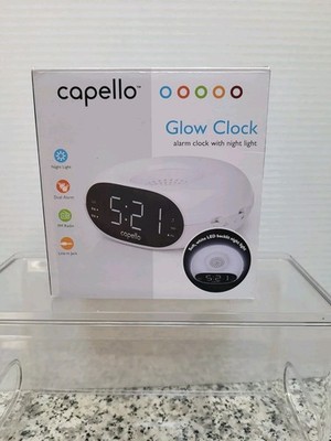 Capello Glow Clock Alarm Clock With Night Light