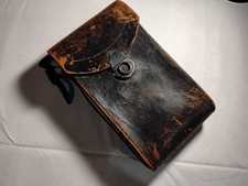 Vintage-Ansco Leather Camera Bag Case- Black- Brass Hardware