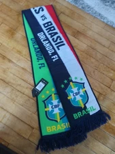 NWT USMNT Vs. Brazil Match Scarf June 12, 2024 Orlando Friendly Pulisic