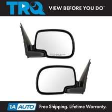 Trq Chrome Power Mirror 2pc Set Fits 1999-02 Gmc Sierra 1500