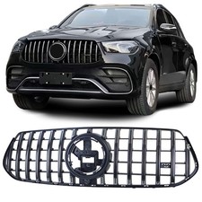 Sport Kühlergrill Chrom Schwarz Glanz für Mercedes GLE V167 SUV C167 Coupe 18-23