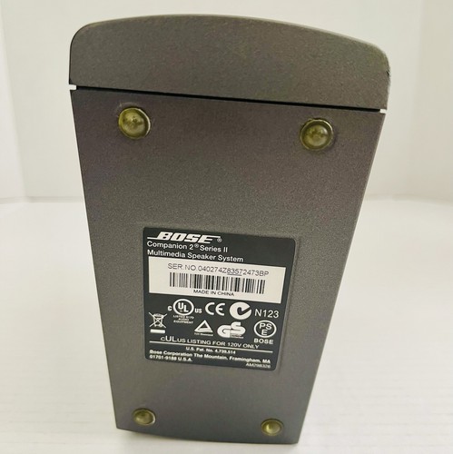 Bose Companion 2 Series II Computer Speakers No Power Cord Tested Working - Bild 6 von 12