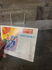 Mega Man 4 NES Nintendo Instruction Manual Booklet Authentic