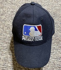 MLB Major League Baseball Production Hat Cap Black Size Medium/Large Preowned