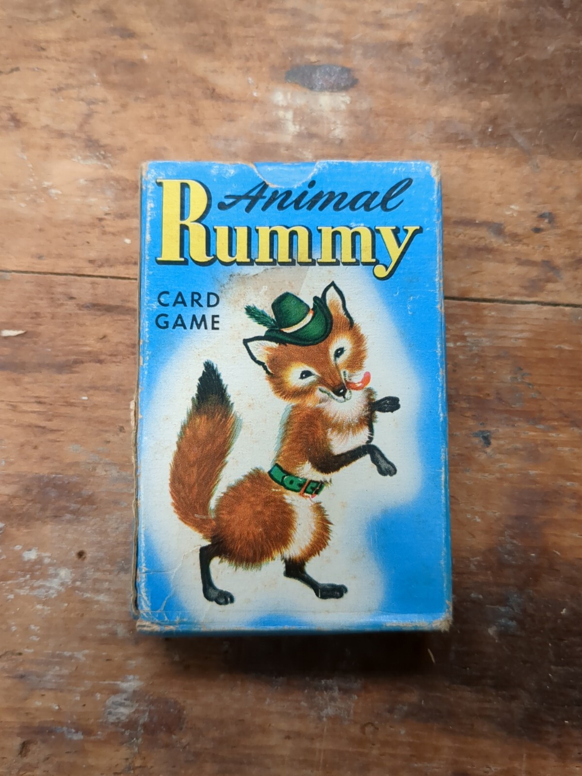 Vintage 1950s Whitman Animal Rummy Card Game 301215 Complete In