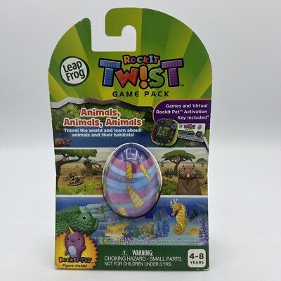 NEW! Leapfrog Rockit Twist Game Pack Animals, Animals, Animals! Free Ship