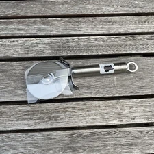 Williams Sonoma Rösle Pizza Wheel Stainless Steel Scuffed 7” NWOB