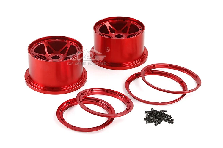 Alloy CNC 5B Rear Hub 2PCS Five-Star Design fit 1/5 HPI BAJA 5B 170x80mm tyre - Image 3 of 4