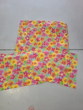 The Company Store "Colorful Bright Flowers" Queen Duvet & 2 Shams