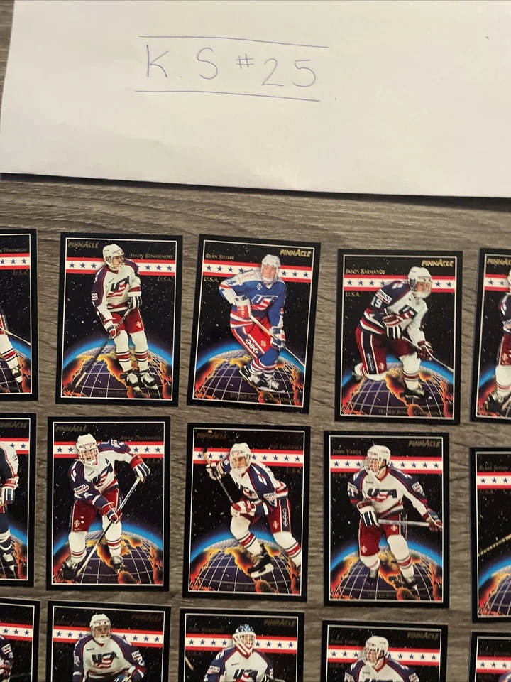 1993-94 Pinnacle World Junior Championships USA 🇺🇸 🏒 35 Card Lot - Image 2 of 4