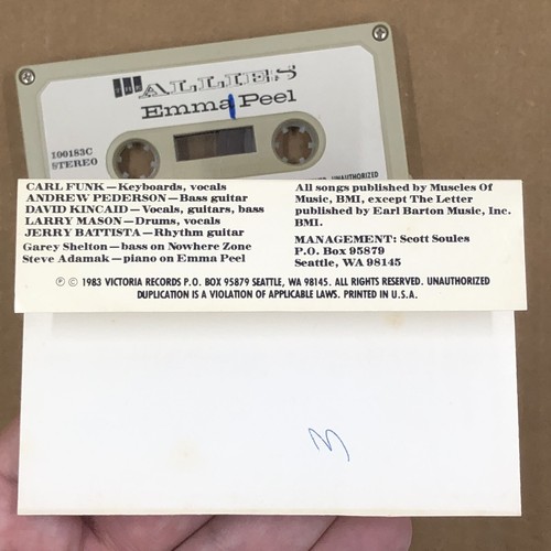 THE ALLIES Cassette Tape EMMA PEEL EP 80s New Wave Rock - Picture 4 of 5