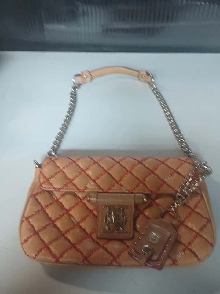 Bolso de Mano Olivia Harris, Cuero Marrón Caramelo Foto 3 de 4