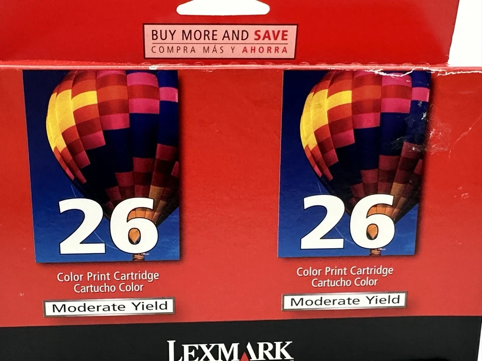 Lexmark Genuine 2-Pack #26 Color Print Ink Cartridges - Image 2 of 4